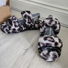 UGG Oh Yeah Panther Print Slippers