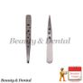 2x Professional Eyebrow tweezers Hair Beauty Slanted Stainless Steel Tweezer Tool Image 2