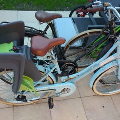 ladies bike with baby carrier