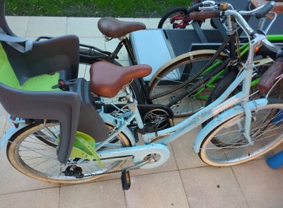ladies bike with baby carrier