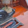 Antique Mid Century Bureau Desk Rare Image 4