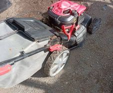 petrol push lawnmower