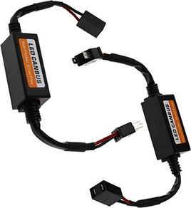 2X H7 LED Headlight Canbus Decoder Error Free Warning Anti Flicker Resistor