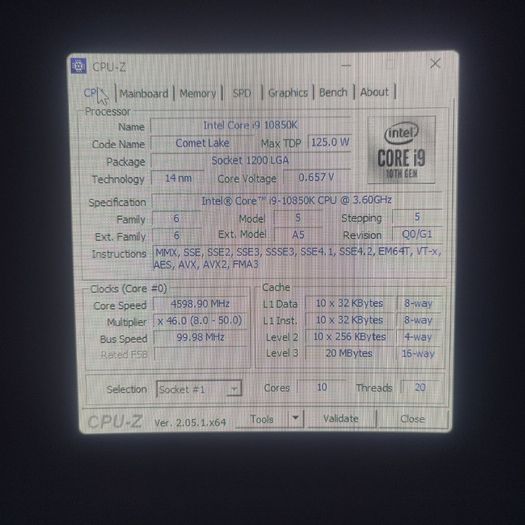 Intel I9-10850k, Asus Prime Z490-a & Asus Pce-ac68 Bundle