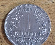German Empire, Germany, 1 Reichsmark 1934 F - free standard postage