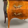Louis XV Style Bombe Chest of Drawers with Green Marble Top Image 2