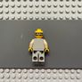 lego Star Wars sw0049 Lobot minifigure- Light Gray Uniform, Yellow Head Image 2