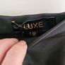 Black faux leather peplum skirt (knee length) Image 2