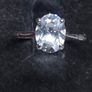 Vintage 18ct White Gold Solitaire Ring 750 Italy Size 54.5 Image 6