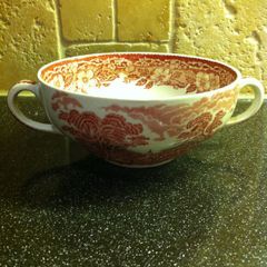 Enoch Wedgwood Handled Cream Soup Bowl