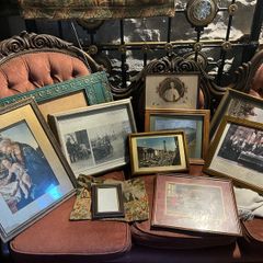 Joblot of antique and vintage framed pictures