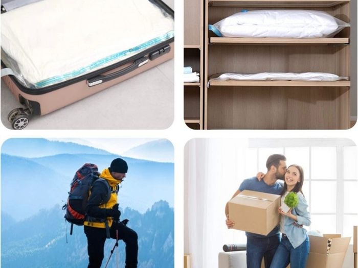 Vacuum Storage Bags 12 Pack, Storage Space Saver Bags with Zip Reusable, 4 Jumbo(100  80cm)+ 4 Large + 4 Medium for Clothes Duvets Bedding Quilt Coats Blankets | Free Hand Pump (FREE POSTAGE)