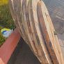 Very large wooden cable reel ends Image 2