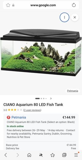 Ciano aquarium 80 lt