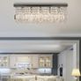 Modern Crystal Ceiling Light Square Chandelier for Home Office Hotel Silver (FREE POSTAGE) Image 2