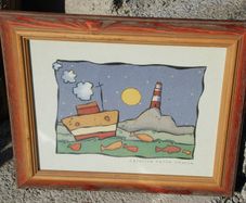 Framed print By Caroline Jayne Church At Sea