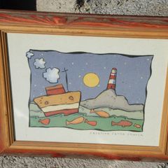 Framed print By Caroline Jayne Church At Sea