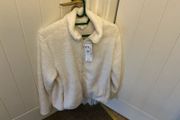 Cream fluffy Jacket BNWT size M