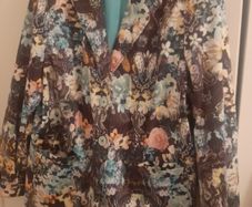 ladies floral print blazer jacket