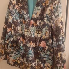 ladies floral print blazer jacket