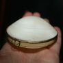 Vintage Genuine Clam Shell Compact Beautiful 2,4" Image 3