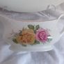 Staffordshire Floral Serving Plate  & Sauce  / Gravy Boat. Image 6