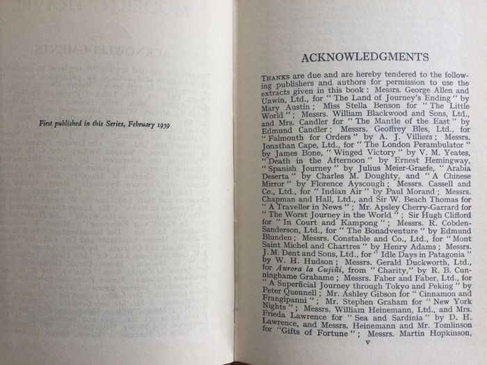 Book Modern travel by H.M.Tomlinson. REDUCED