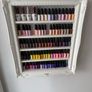 Baroque Nail Polish Organizer, Wall Mounted White Rectangular & House Style Storage Rack for Perfume, Essential Oils, and Salon Display Image 5