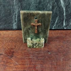Vintage  Connemara Marble Holy Font
