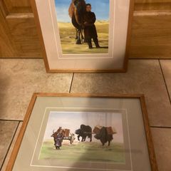 Set of two oil paintings free postage