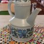 Fabulous Vintage Midwinter Stonehenge Coffee Pot and Milk Jug in the Caprice Pattern (Spanish Garden) Designed by Jessie Tate, Excellent Condition Image 8