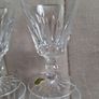 A Set Of 6 X  Vintage Waterford Crystal Wine Port or Sherry Glasses 5" Stamped And  A Rare Cut Image 5
