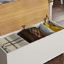 Arlington Storage Ottoman, Wooden Chest with Lid Image 6