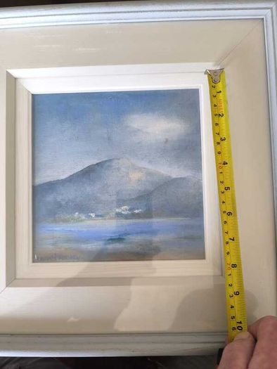 Framed landscape painting