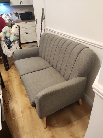 Harper Dark Grey 2-Seater Sofa EZ Living Furniture