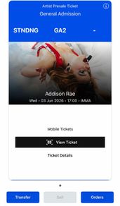 addison rae ticket