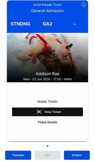 addison rae ticket