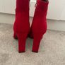 Brand New CINDERS Red Suede Boots Image 2