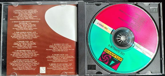 Led Zeppelin - Led Zeppelin II CD (1999) Remastered Reissue Classic Rock EX+