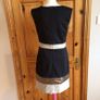 Ladies Rene Darcy Black and Gold Pencil dress M size 10/12 Includes postage Image 3