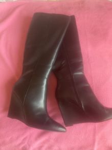 Rita Ora knee high wedge boot sz 6