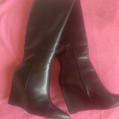 Rita Ora knee high wedge boot sz 6