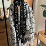 Large monogram pinko stole Image 2