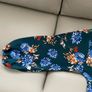 Green Floral Wrap Blouse Image 2