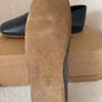 Navy Blue Leather Mens Slippers Image 2
