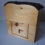Birdhouse with bark roof Image 2