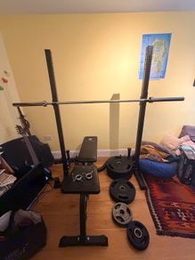 squat and bench set