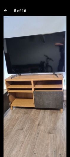 TV Table Excellent condition like new used for 65" and bigger