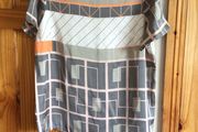 Next Ladies Grey Salmon short sleeve blouse top size 20 includes postage