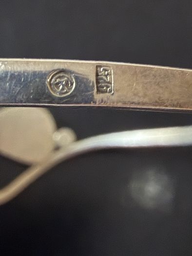 Sterling earrings and bangle set